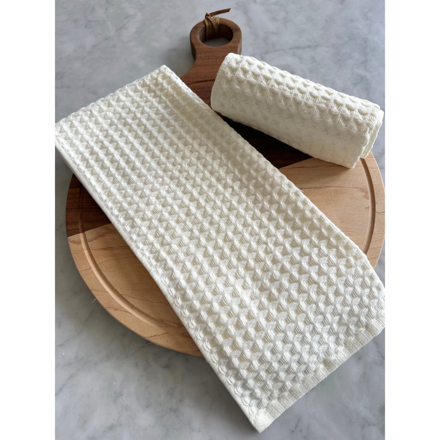 Verona Waffle Kitchen Towels – 2 Piece Set