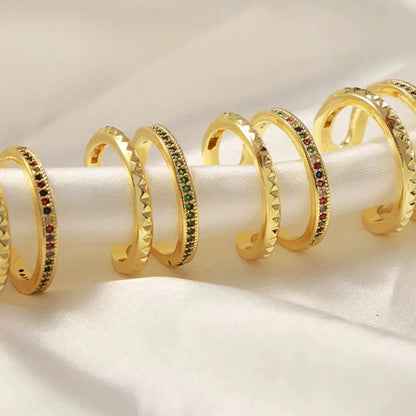 GlimmerFold Dual Band Ring
