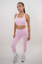 I Am Glowing Pink Blossom Quick Dry Butter Legging