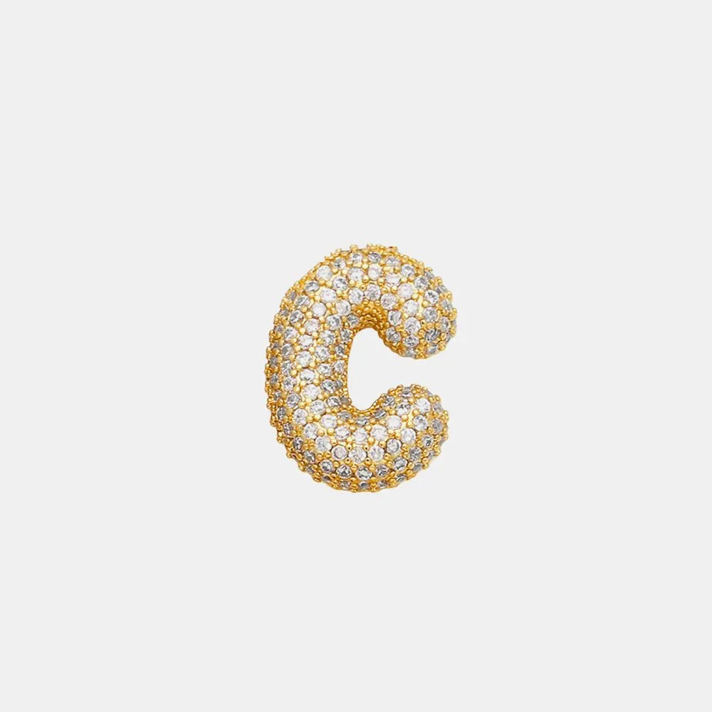 EmberLuxe "Glimmer" Bubble Letter Pendant (A-K)