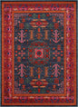 Cleveland Colorful Traditional Area Rug - Teal, Aqua, Navy