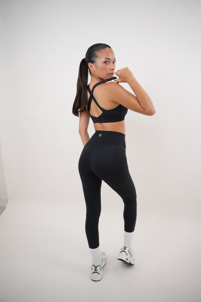 I Am Glowing Black Quick Dry Butter Soft Legging