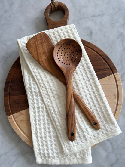 Verona Waffle Kitchen Towels – 2 Piece Set