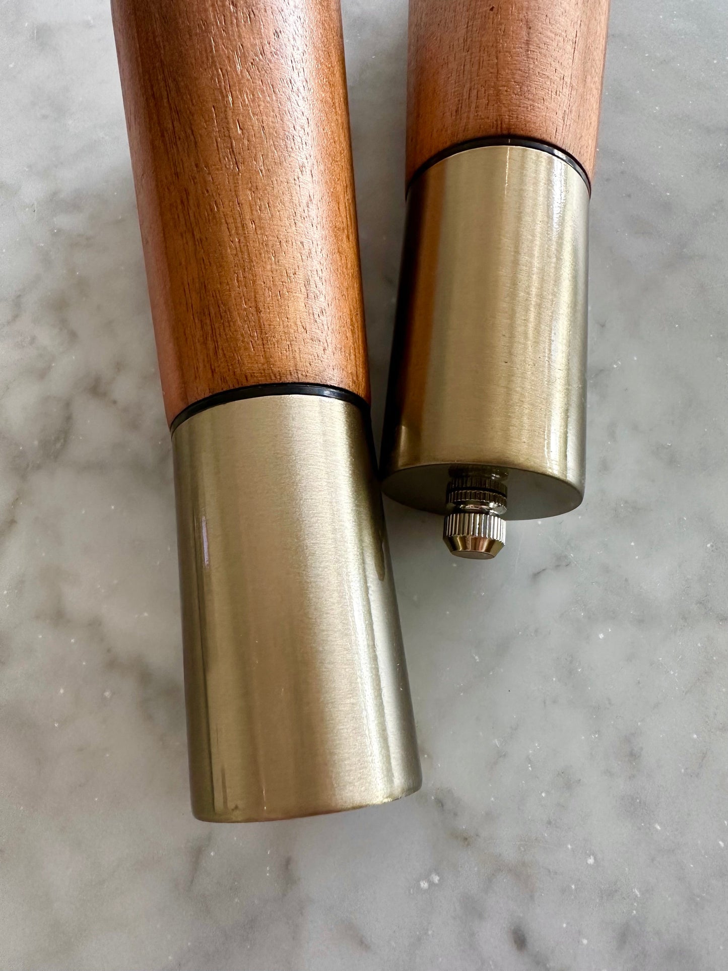 Portofino Acacia Wood Salt & Pepper Mill Set