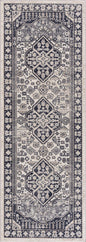 Cabacungan Cream & Gray Washable Area Rug - Clearance