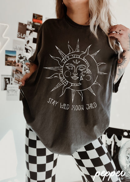 Sun & Moon Tee *3 Colors (S-3X)