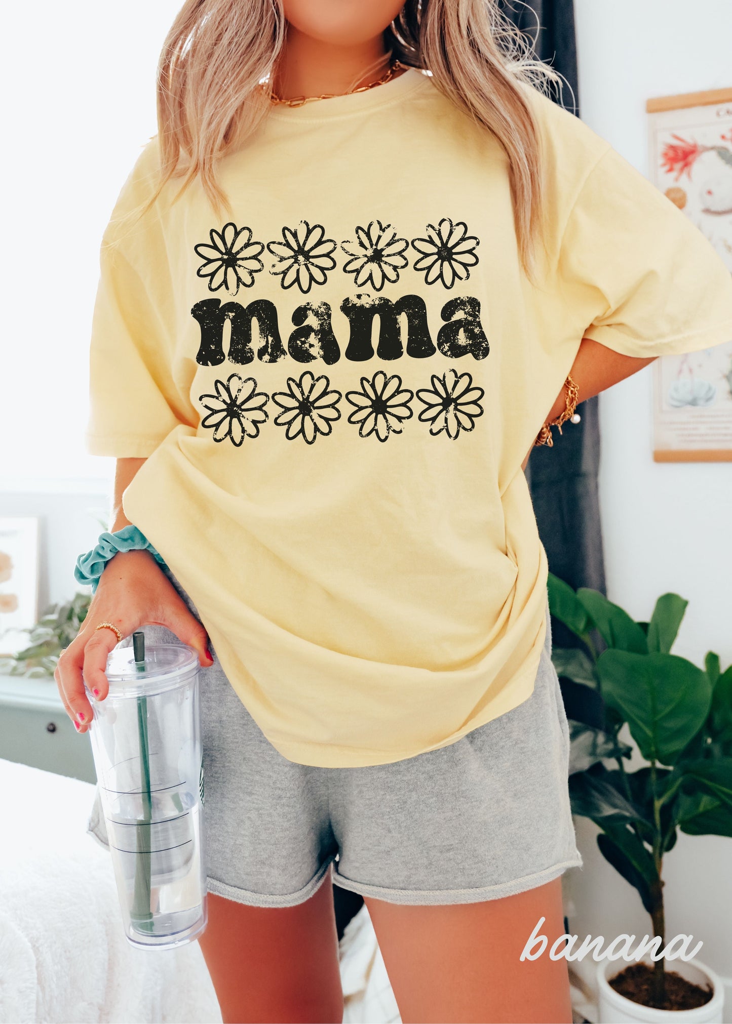Mama Daisy Floral Tee *12 Colors (S-3X)
