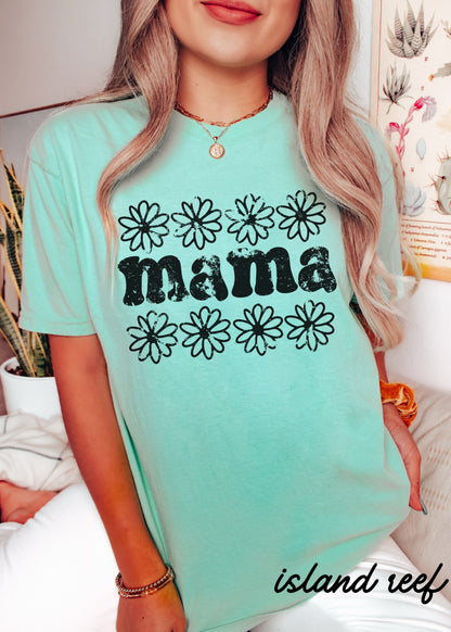 Mama Daisy Floral Tee *12 Colors (S-3X)