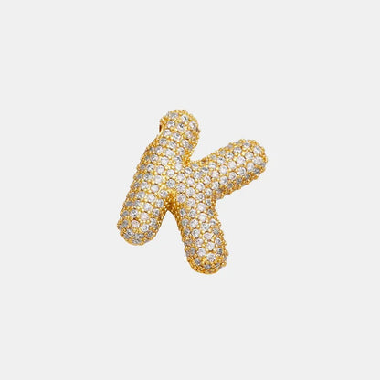 EmberLuxe "Glimmer" Bubble Letter Pendant (A-K)