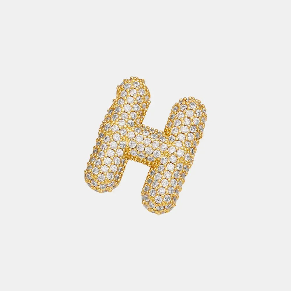 EmberLuxe "Glimmer" Bubble Letter Pendant (A-K)